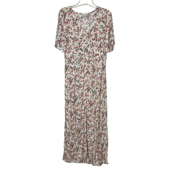 Miss Selfridge Floral Button Down Maxi Dress w/Slits Size 6 - Picture 1 of 16
